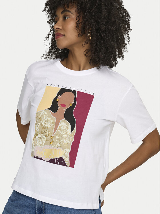 ONLY ONLY T-Shirt Susan 15372179 Weiß Regular Fit