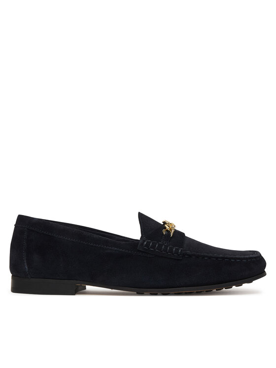 Tommy Hilfiger Tommy Hilfiger Mocasini Th Chain Suede Loafer FW0FW09327 Bleumarin