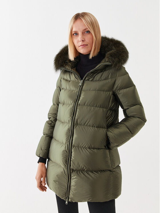 Hetregó Hetregó Pūkinė striukė Hanna 8M602F 22WD02 Žalia Regular Fit