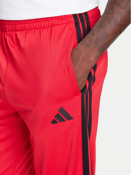 adidas adidas Jogginganzug Basic 3-Stripes JI8852 Rot Regular Fit