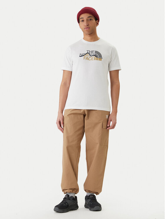 The North Face The North Face Majica Mountain Line NF0A8GUX Bela Regular Fit