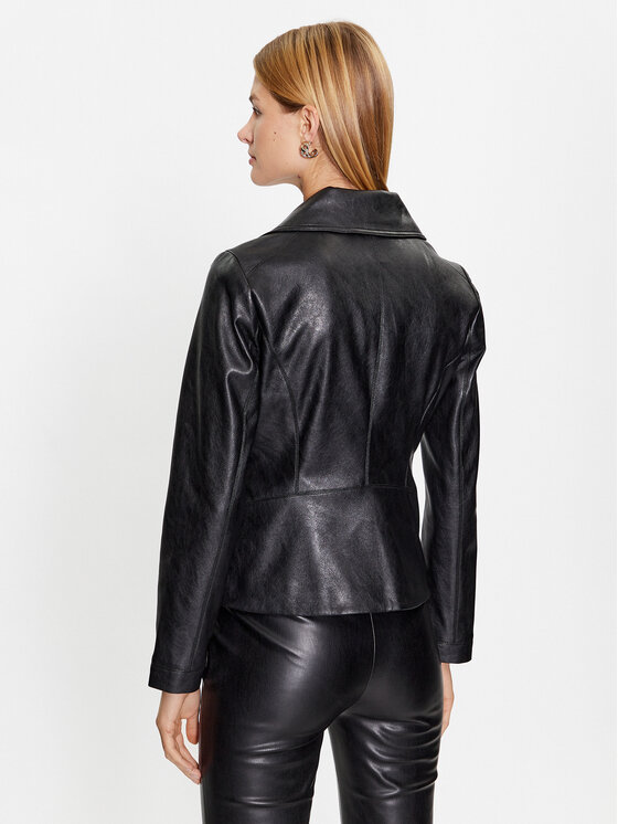 Tatuum Tatuum Geacă din imitație de piele Ramonesi T2316.013 Negru Slim Fit