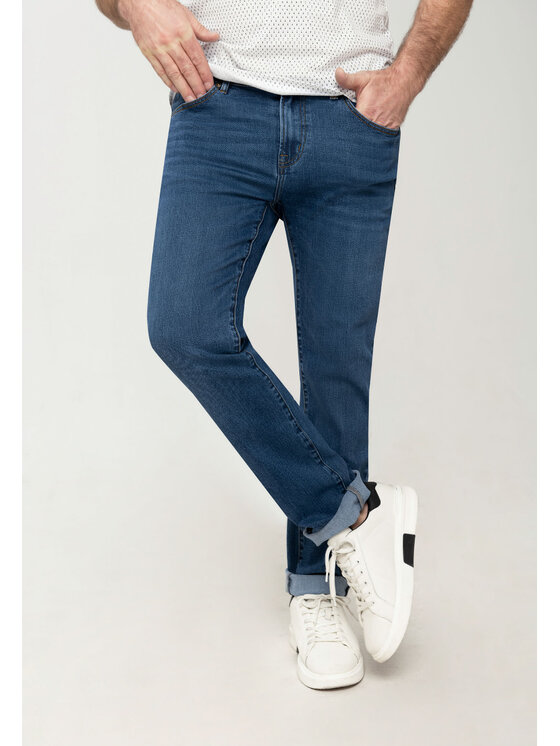 Volcano Volcano Jeansy D-LEON 46 Niebieski Regular Fit