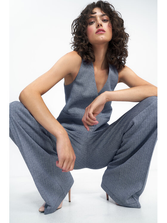 NIFE NIFE Kamizelka KA06 Granatowy Regular Fit