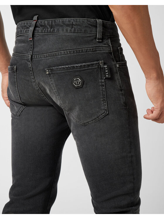 PHILIPP PLEIN PHILIPP PLEIN Jeansy 25905 Czarny Straight Leg