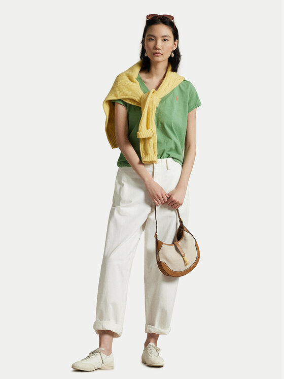 Polo Ralph Lauren Polo Ralph Lauren Majica 211902403009 Zelena Straight Fit