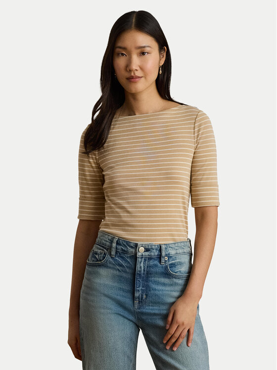 LAUREN RALPH LAUREN Bluză Judy 200P13919003 Bej Regular Fit
