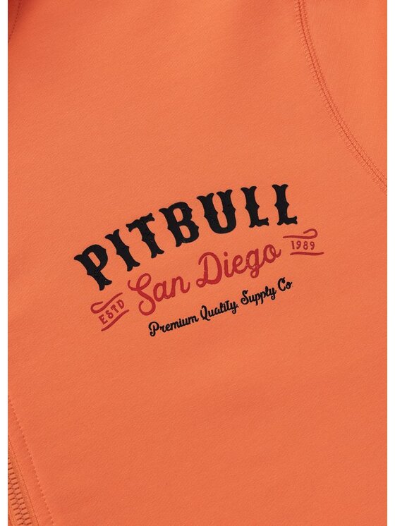 PITBULL PITBULL Bluza STRENGHT & RESPECT Pomarańczowy Regular Fit