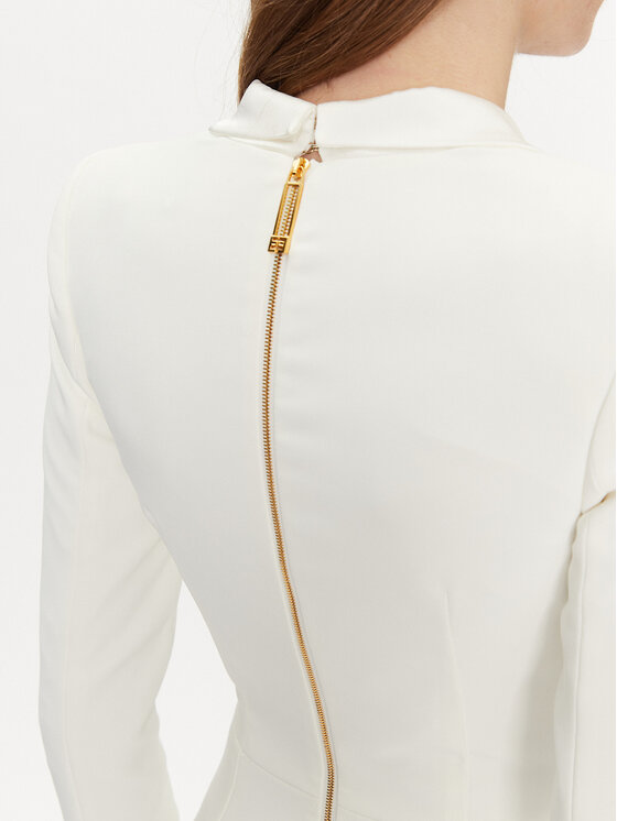 Elisabetta Franchi Elisabetta Franchi Koktel haljina AB-709-51E2-V550 Bijela Regular Fit
