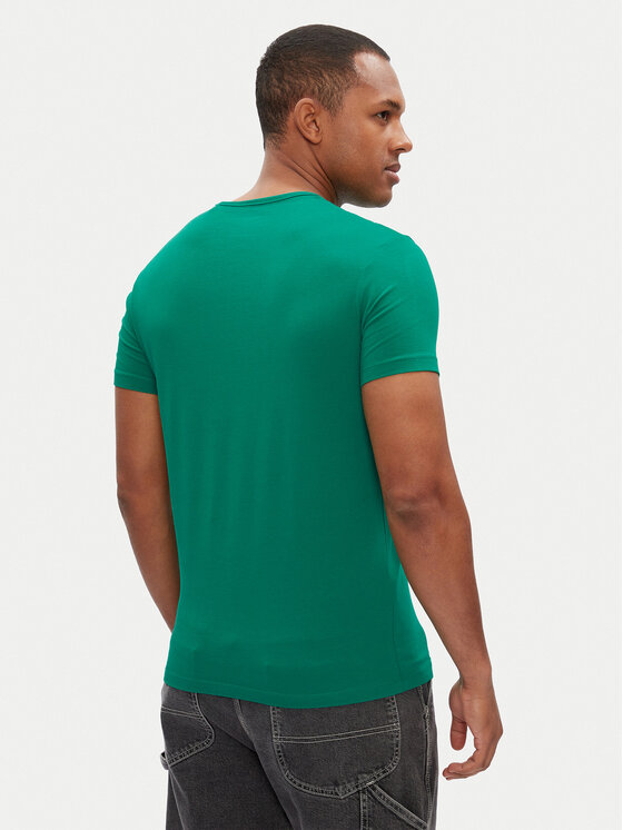 Pepe Jeans Pepe Jeans Marškinėliai Original Basic PM508212 Žalia Slim Fit