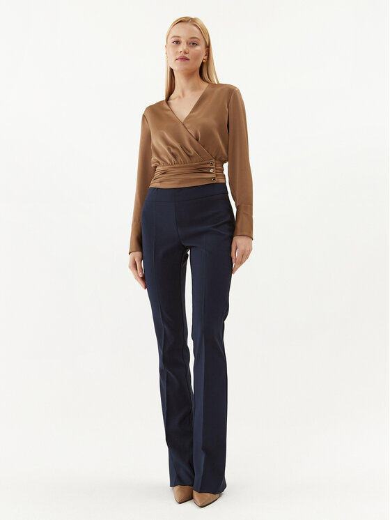 Rinascimento Rinascimento Текстилни панталони CFC0114971003 Тъмносин Regular Fit