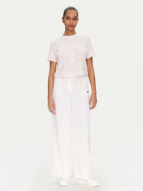 Guess Guess T-Shirt V5GI18 I3Z14 Różowy Boxy Fit