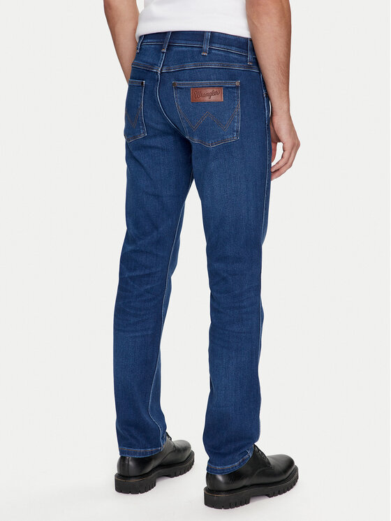 Wrangler Wrangler Дънки Greensboro 112357412 Син Straight Fit