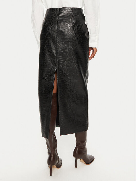 Bruuns Bazaar Bruuns Bazaar Спідниця зі штучної шкіри Tuanella BBW4134 Чорний Regular Fit