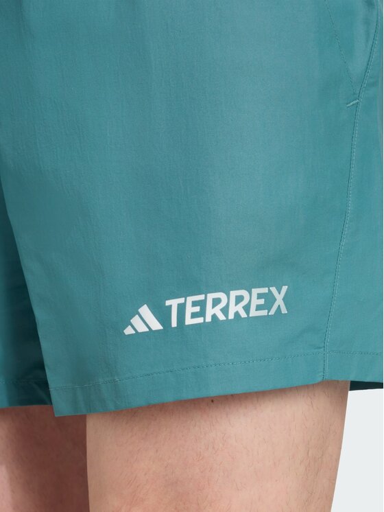 adidas adidas Szorty sportowe Terrex Multi Zielony Regular Fit