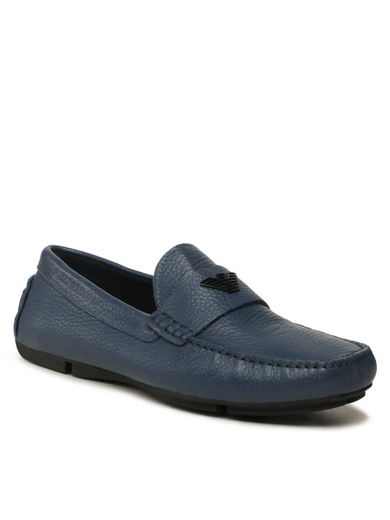Emporio Armani Mokasini X4B124 Modra