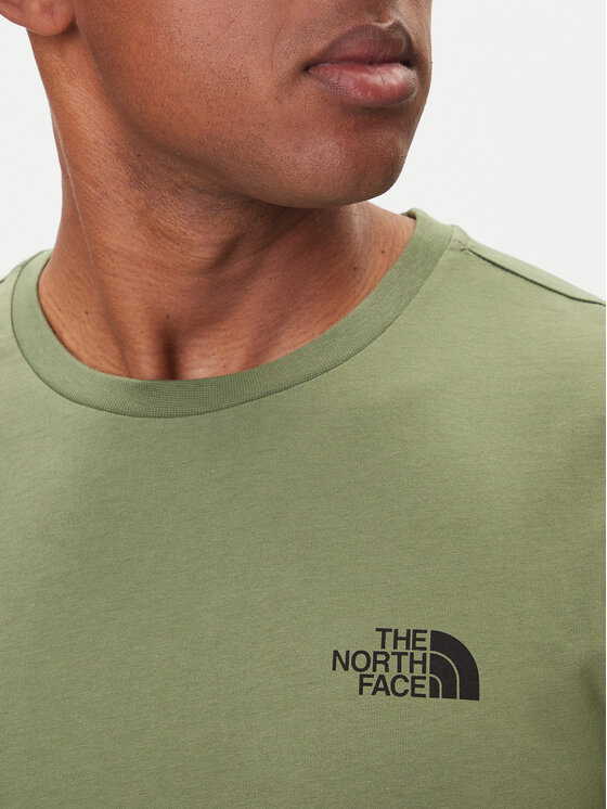 The North Face The North Face Majica Half Dome Photo NF0A8EE9 Zelena Regular Fit
