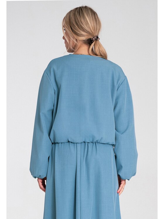 FIGL FIGL Bunda bomber M1198 Modrá Regular Fit