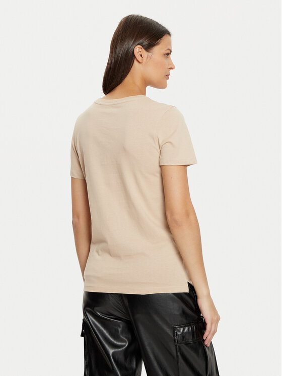 Guess Guess T-shirt W5RI19 I3Z14 Bež Regular Fit