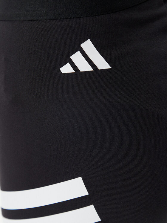adidas adidas Pantaloni scurți ciclism Future Icons 3-Stripes JE0164 Negru Slim Fit