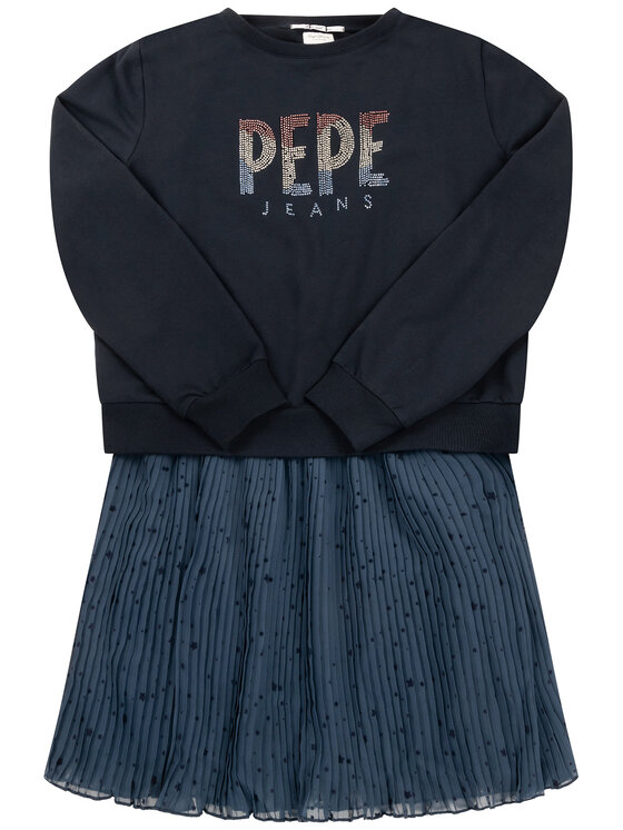 Pepe Jeans Pepe Jeans Rochie de zi Tilda PG951336 Bleumarin Regular Fit