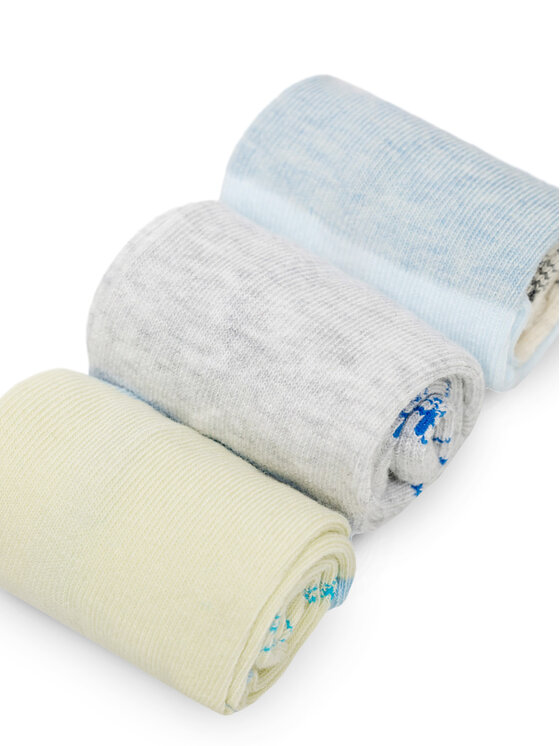 Peppa Pig Peppa Pig Set de 3 perechi de șosete lungi pentru copii ACCS-SS24-234PP-A Albastru