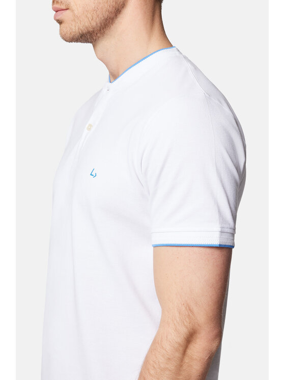 Lancerto Lancerto Polo Robbie PO073124000011 Biały Regular Fit