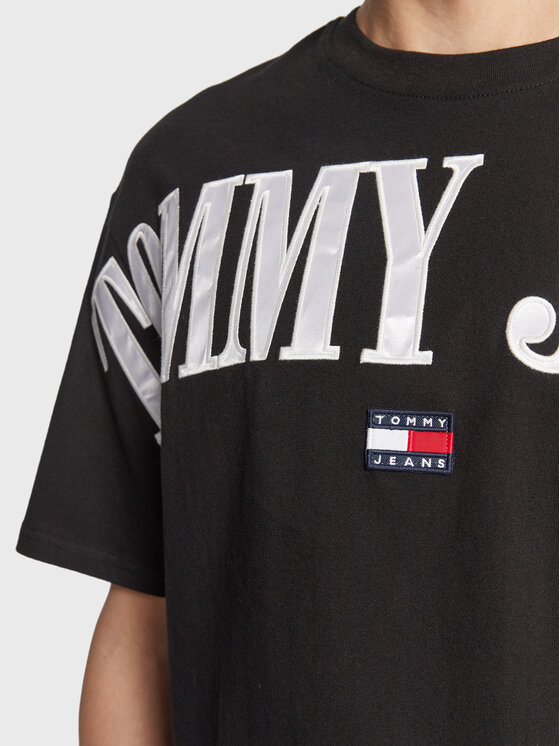 Tommy Jeans Tommy Jeans T-Shirt Skater Archive Logo DM0DM15665 Μαύρο Oversize