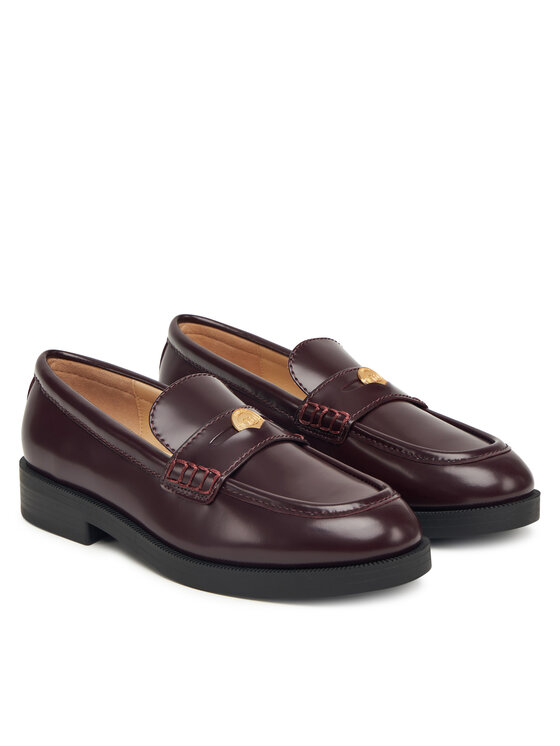 Liu Jo Liu Jo Loafersy Preppy 01 SF5129 PX362 Bordowy