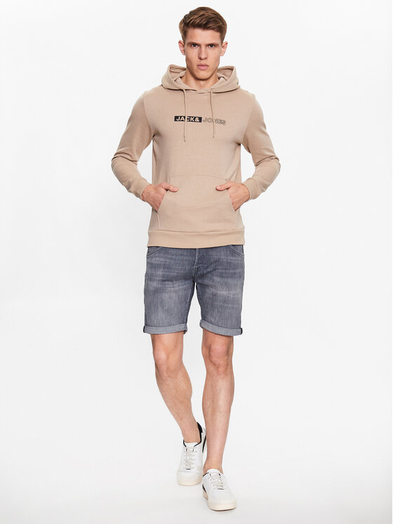 Jack&Jones Jack&Jones Pantaloncini di jeans Rick 12226232 Grigio Regular Fit