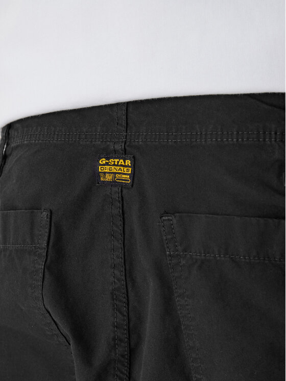 G-Star Raw G-Star Raw Bavlnené nohavice D28376-D388 Čierna Regular Fit