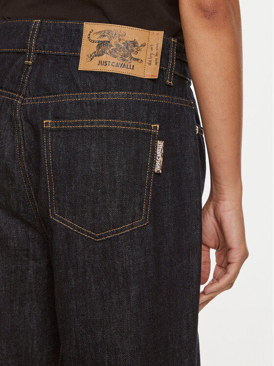 Just Cavalli Just Cavalli Farmer 77PAB5C4 Sötétkék Straight Fit