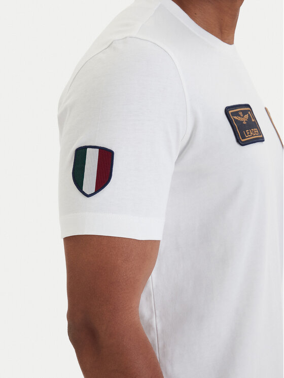 Aeronautica Militare Aeronautica Militare T-Shirt 261TS2544UJ00592 Biały Regular Fit