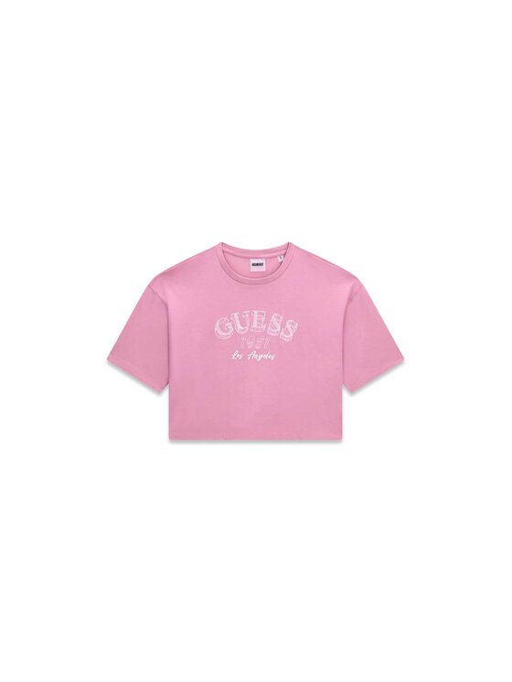 Guess Guess T-Shirt 184911 Růžová Classic Fit