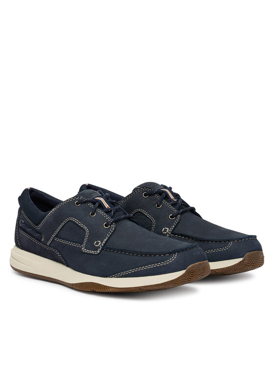 Clarks Clarks Félcipő Sailview Lace 26176972 Sötétkék