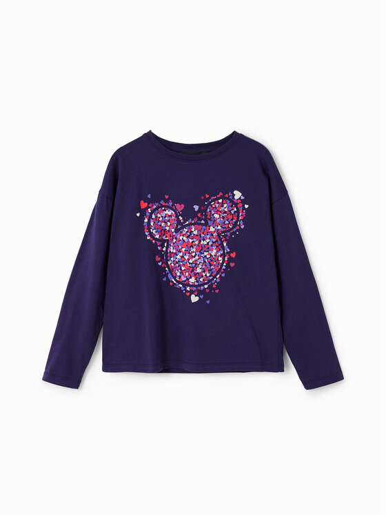Desigual Desigual Bluzka 23WGTK16 Niebieski Regular Fit