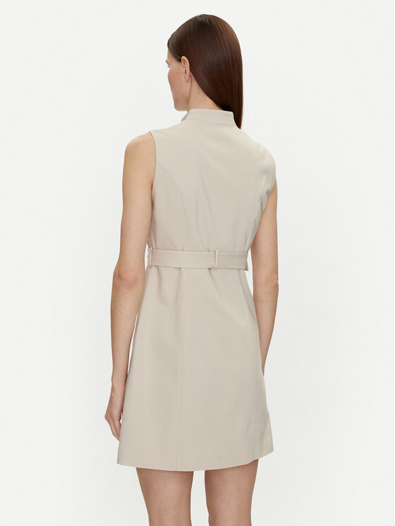 Morgan Morgan Vestito da giorno 241-ROMEA Beige Slim Fit
