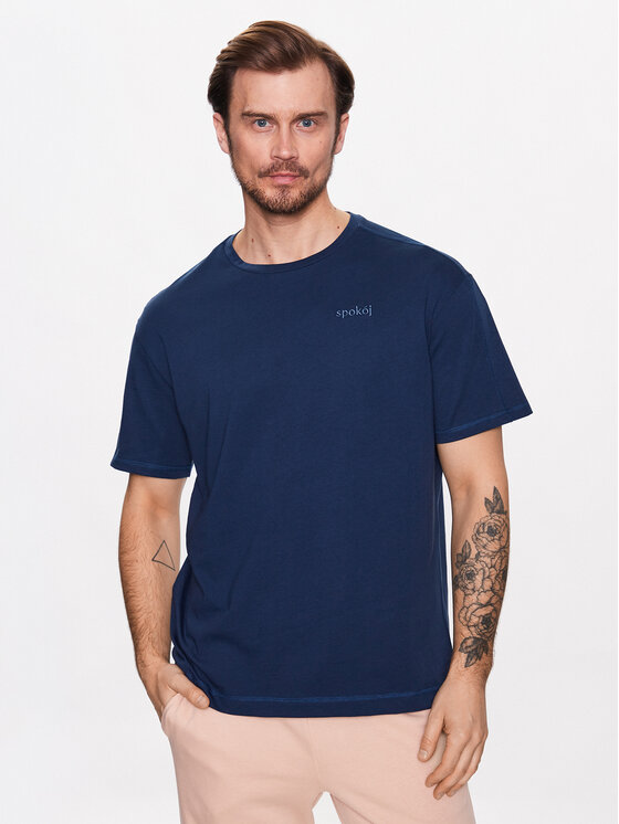 Outhorn T-shirt TTSHM453 Tamnoplava Regular Fit