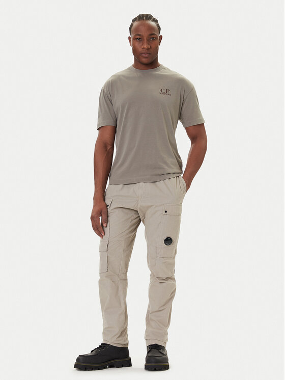 C.P. Company C.P. Company Tričko 19CMTS103A005100W Kaki Regular Fit