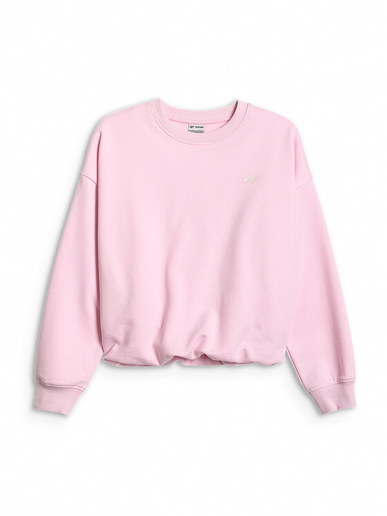 4F 4F Bluza BOW MOTION Różowy jasny Loose Fit