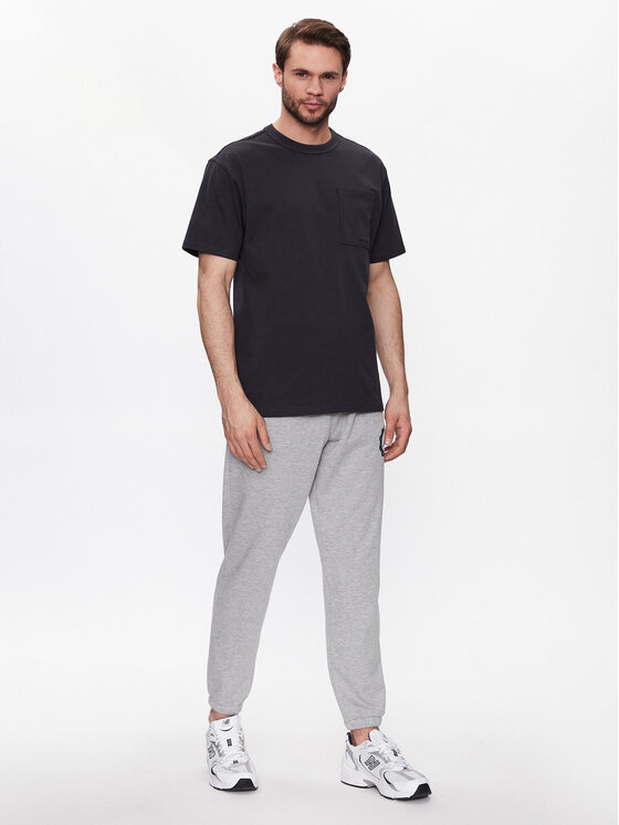 New Balance New Balance T-krekls Athletics Nature State MT23567 Melns Relaxed Fit