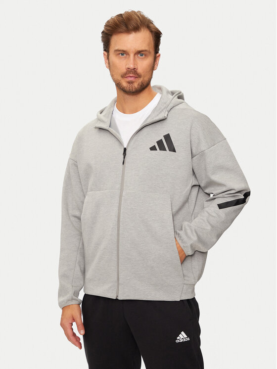 adidas Mikina Z.N.E. JF2450 Sivá Regular Fit