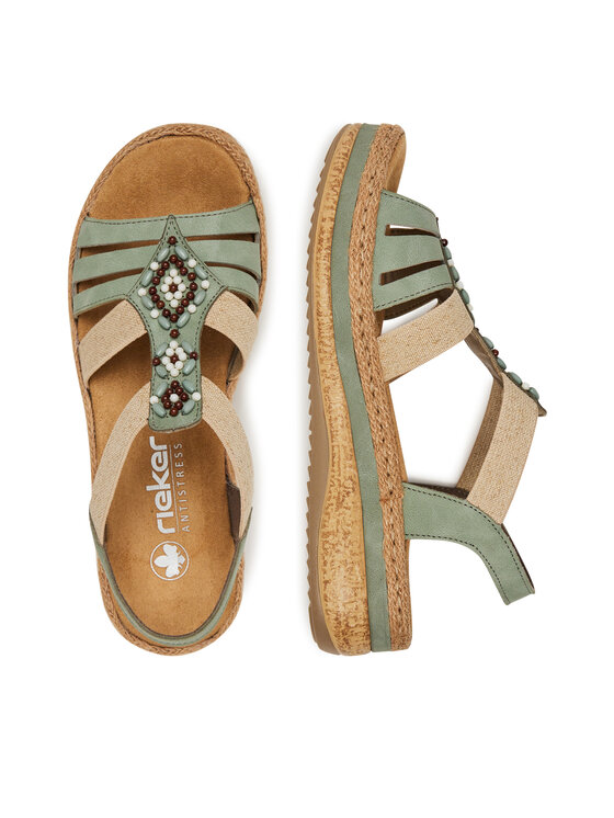 Rieker Rieker Sandalen V0920-52 Grün