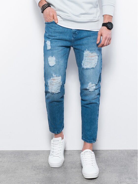 Ombre Ombre Jeansy P1028 Modrá Regular Fit