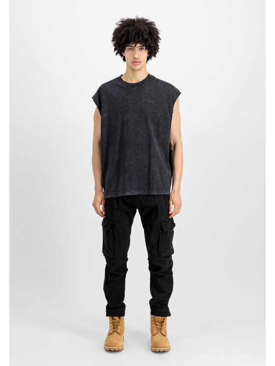 Alpha Industries Alpha Industries Spodnie cargo Task Force Pant Czarny Tapered Fit
