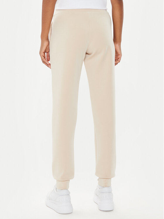 Guess Guess Spodnie dresowe V4YB08 KCAY2 Beżowy Regular Fit