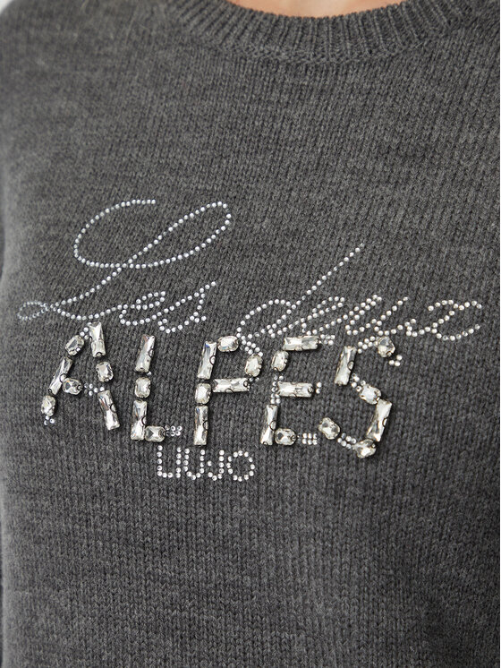 Liu Jo Sport Liu Jo Sport Пуловер TF6160 MA22S Тъмносив Regular Fit