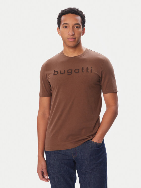 Bugatti Bugatti T-shirt 8350-25048F Smeđa Regular Fit
