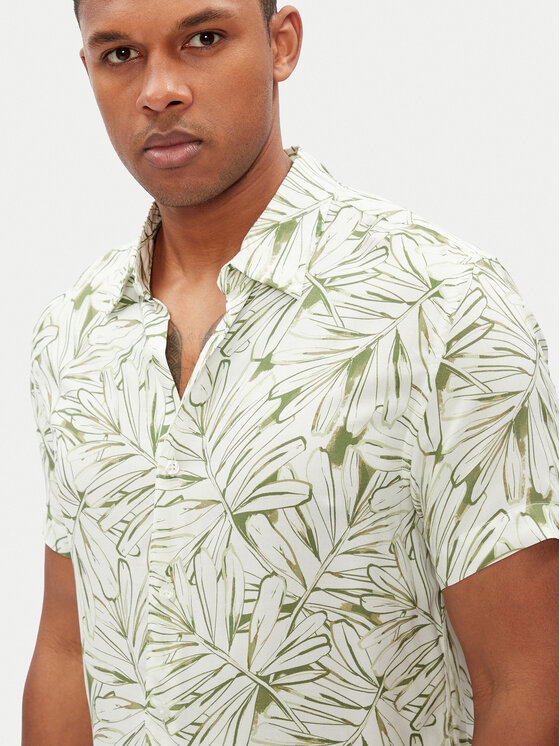 Guess Guess Cămașă M5GH75 WD4Z2 Alb Slim Fit