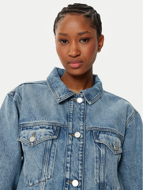 Tommy Hilfiger Tommy Hilfiger Kurtka jeansowa WW0WW43731 Niebieski Straight Fit
